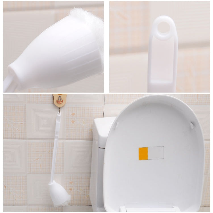 10 PCS Multifunctional Squeezing Type Cotton Toilet Cleaning Brush Creative Soft Hair Toilet Brush, Cotton Toilet Cleaning Brush