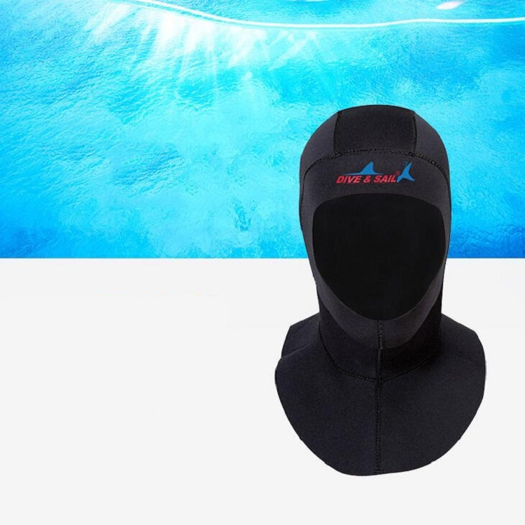 DIVE & SAIL DH-006 3mm Shoulder Warm Diving Cap Surfing Snorkeling Sunscreen Waterproof Diving Headgear, S, M, L, XL