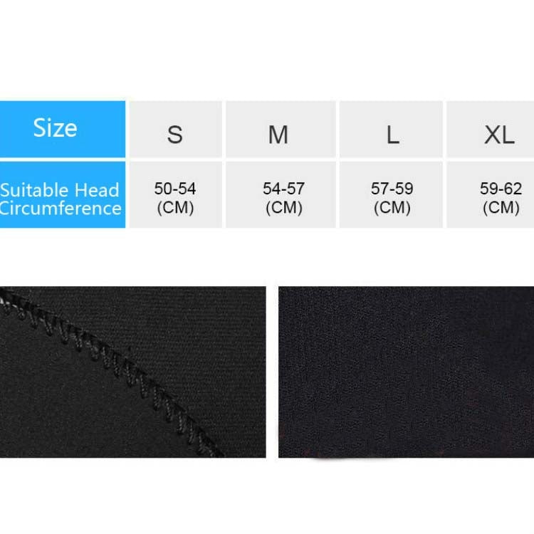 DIVE & SAIL DH-006 3mm Shoulder Warm Diving Cap Surfing Snorkeling Sunscreen Waterproof Diving Headgear, S, M, L, XL