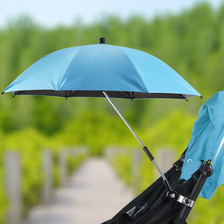 Stroller Universal Stroller Umbrella Sliding Baby Artifact Vinyl Anti-UV Universal Clip Sun And Rain Dual-use Umbrella, Pink, Gray, Blue, Black