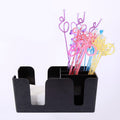 Coffee Shop Multifunctional Paper Towel Straw Storage Box, Straw Storage Box