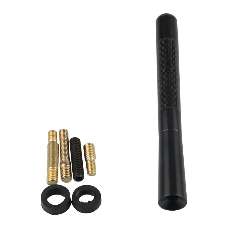 5 PCS Aluminum Alloy Carbon Brazing Antenna Car Decoration Beautiful Antenna Car Roof Antenna Modification