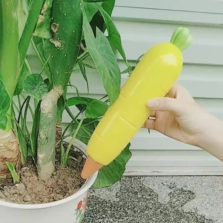 Creative Lazy Automatic Drip Potted Flower Watering Device Plant Drip Irrigation Percolator, Yellow, Green