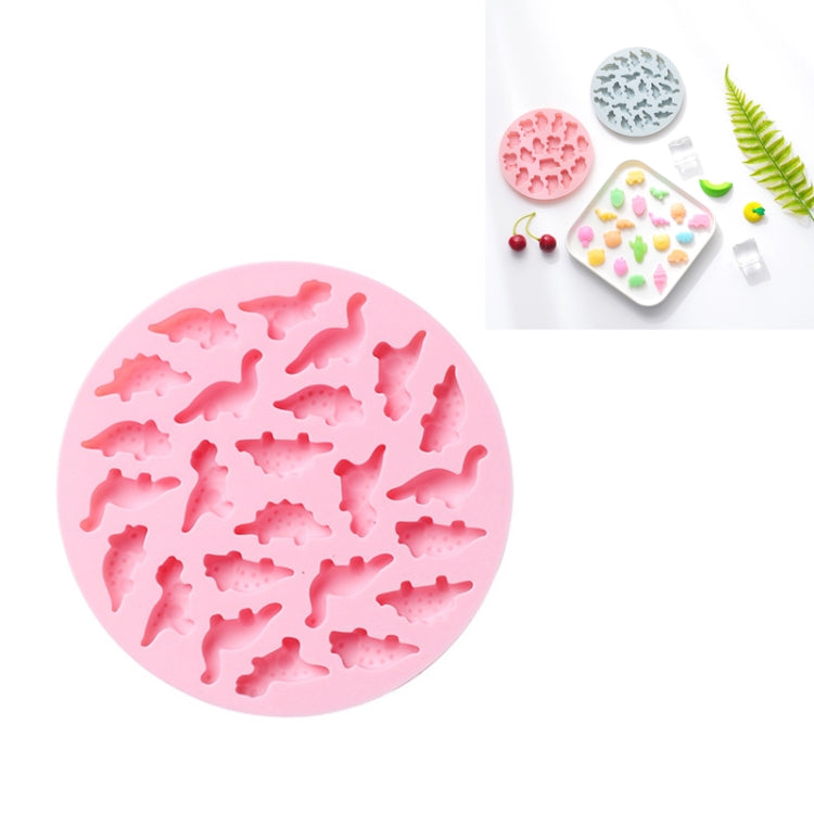10 PCS Round Cartoon Soft Candy Jelly Steamable Silicone Mold Ice Cream Chocolate Dripping Mold, Dinosaur World, Lion Carrot, Bunny Bear, Cone Cactus, Car, Bunny Bear(Pink), Lion Carrot(Pink), Dinosaur World(Pink), Car(Pink), Cone Cactus(Pink)