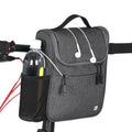Rhinowalk Bicycle Front Bag Large Capacity Multi-function Handle Bag Folding Bike Electric Bicycle Bag, Dark Gray, Light Rose Red, Full Black