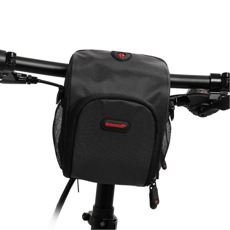 Rhinowalk TF910 Bicycle Front Handlebar Bag Multifunctional Waterproof Phone Bag Riding Bag, Black, Red, Khaki