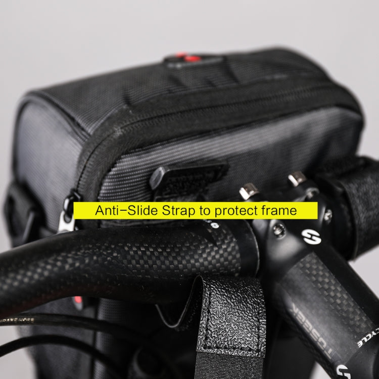 Rhinowalk TF910 Bicycle Front Handlebar Bag Multifunctional Waterproof Phone Bag Riding Bag, Black, Red, Khaki