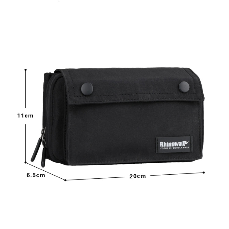 Rhinowalk X2012 Riding Multifunctional Vehicle Front Bag Bike Handlebar Bag Hand Storage Bag, Gray, Black