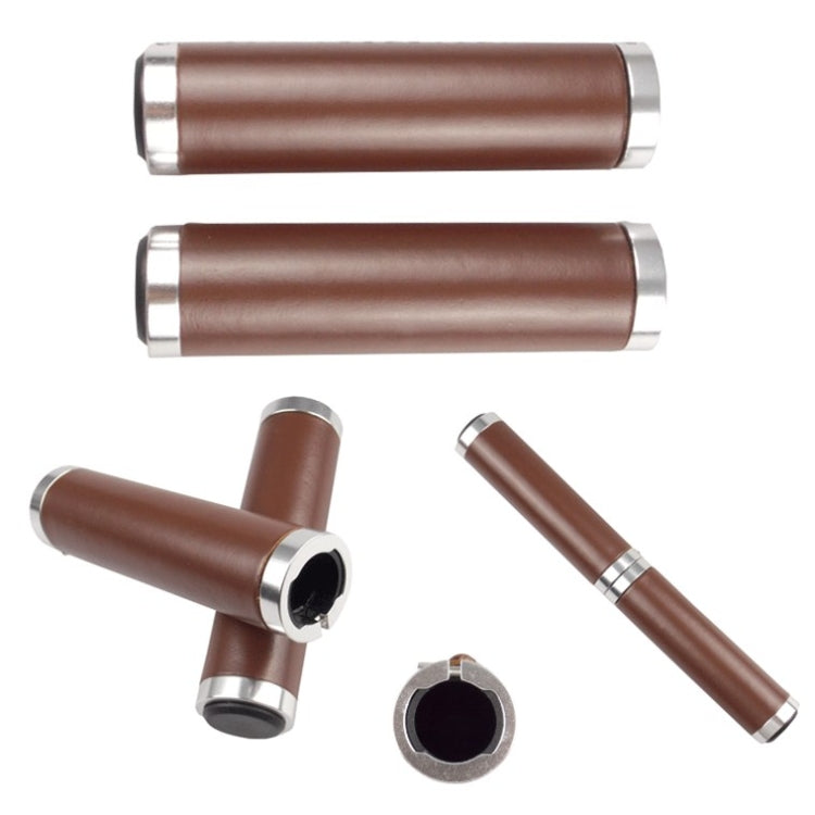 Retro Bicycle Leather Grip Cover Mountain Bike Comfortable Cowhide Grip Cover, HG005 Ordinary, HG005B Exquisite, HG006 Comfortable