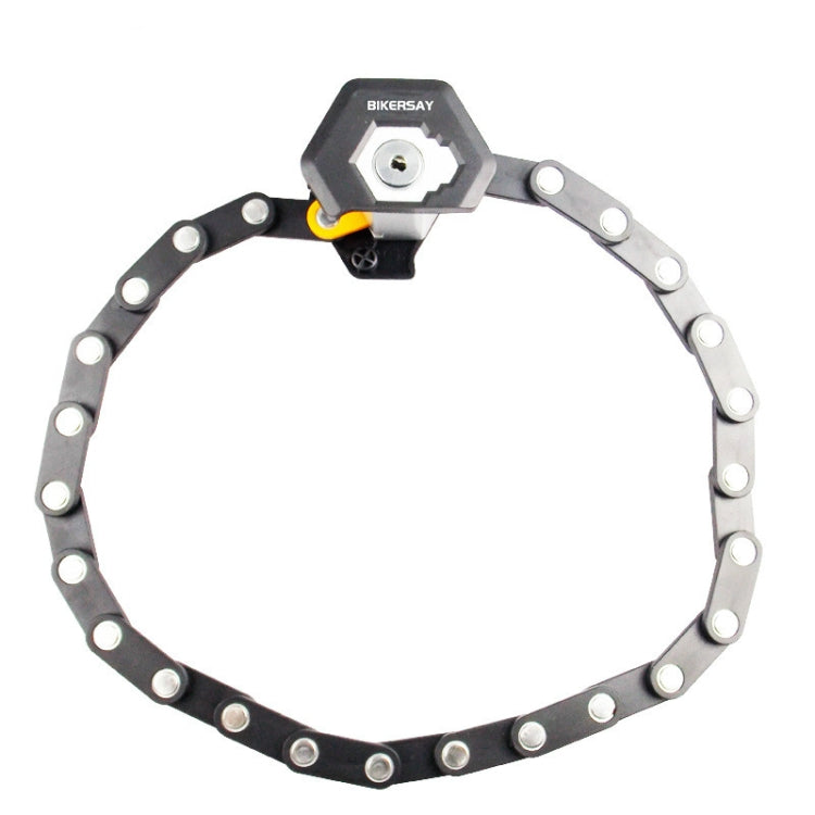BIKERSAY  BK001 Bicycle Folding Lock Anti-theft Anti-cutting Mountain Bike Burger Lock, BIKERSAY BK001