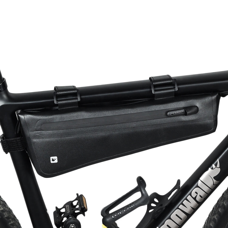 Rhinowalk Bicycle Front Beam Triangle Bag TPU Waterproof Mountain Road Bike Long-distance Riding Saddle Bag, Rhinowalk 2.2L Bicycle Front Beam Bag