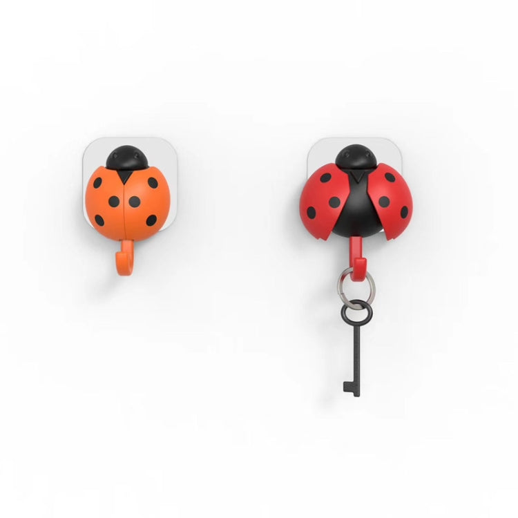 Creative Cute Beetle Key Hook Gravity Sensor Wings Automatically Open Hook, Red, Green, Orange