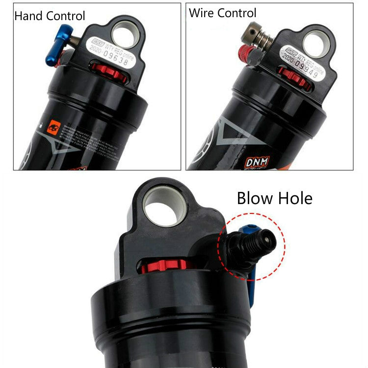 DNM AO38 Mountain Soft Tail Frame Rear Shock Absorber XC Air Pressure Rebound Shock Absorber, 165mm Hand Control AO38RC, 190mm Hand Control AO38RC, 200mm Hand Control AO38RC, 210mm Hand Control AO38RC, 165mm Wire Control AO38RL, 190mm Wire Control AO38...