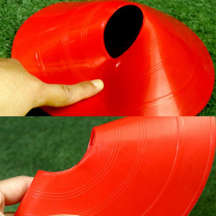 10 PCS Football Training Sign Disc Sign Cone Obstacle Football Training Equipment