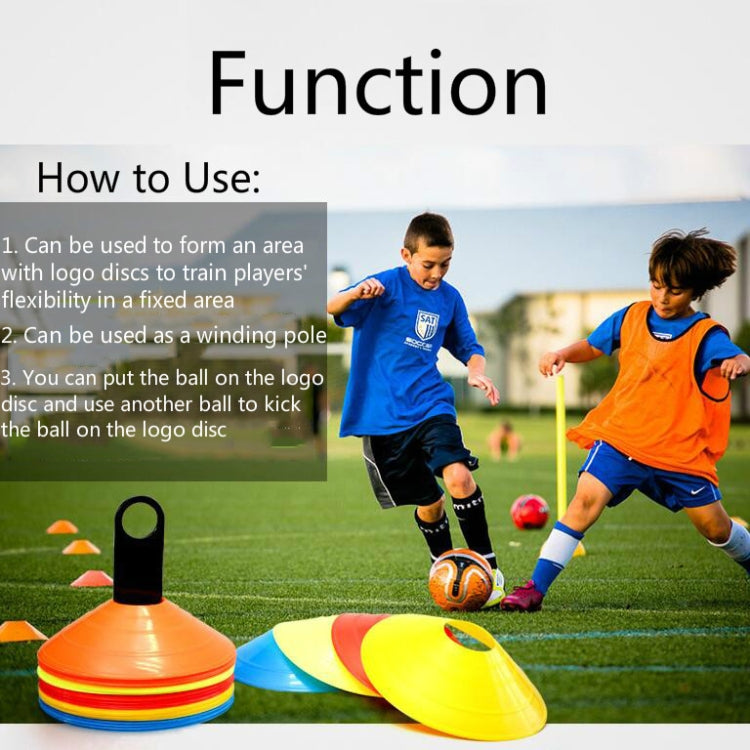 10 PCS Football Training Sign Disc Sign Cone Obstacle Football Training Equipment