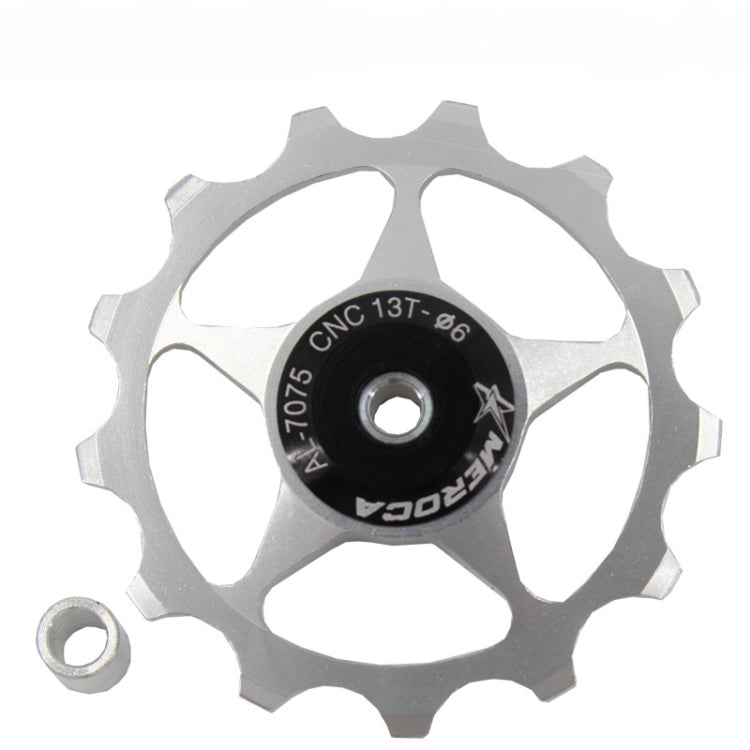 MEROCA Metal Bearings Mountain Bike Road Bike Rear Derailleur Guide Wheel 11T/13T Guide Wheel, 11T Black, 13T Black, 11T Red, 13T Red, 11T Blue, 13T Blue, 11T Purple, 13T Purple, 11T Silver, 13T Silver, 11T Electroplating Colorful                      ...