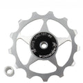 MEROCA Metal Bearings Mountain Bike Road Bike Rear Derailleur Guide Wheel 11T/13T Guide Wheel, 13T Silver, 11T Electroplating Colorful, 13T Electroplating Colorful