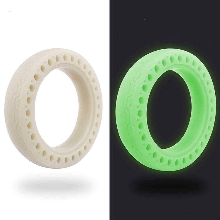 M0137 For Xiaomi Mijia M365 Electric Scooter Accessories 8.5 inch Shock-absorbing Pattern Honeycomb Solid Tire Fluorescent Tire, Fluorescent Green, Fluorescent Blue