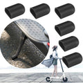 6 PCS For Xiaomi Mijia M365 Electric Scooter Accessories Tripod Foot Support Silicone Cover, Black, Red