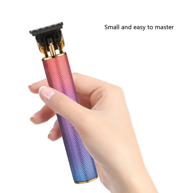 Gradient Color Small Clipper Retro Electric Clipper USB Charging Electric Hair Clipper, Ceramic Cutter (Gradient)