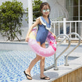Cartoon Mermaid Pattern Thickened PVC Children Swimming Ring, 60, 70, 80, 90