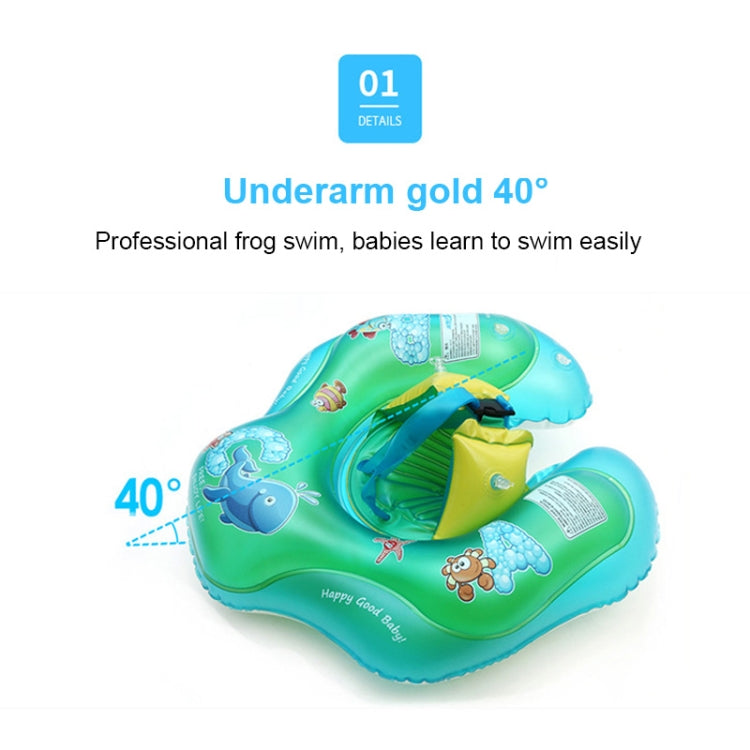 Cartoon Animal Pattern Children Swimming Ring Inflatable Baby Lying Ring Lifebuoy, S, L