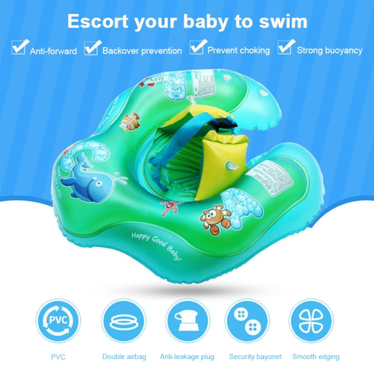 Cartoon Animal Pattern Children Swimming Ring Inflatable Baby Lying Ring Lifebuoy, S, L