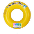 Yellow Letters Inflatable Swimming Ring Thickened PVC Adult Water Ring Floating Ring, 60, 70, 80, 90
