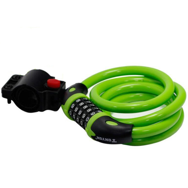 TONYON TY566 Bicycle Lock Five-digit Code Lock Mountain Bike Bar Wire Lock Single Rim Lock, TONYON TY566(Blue), TONYON TY566(Green), TONYON TY566Orange), TONYON TY566(Black)