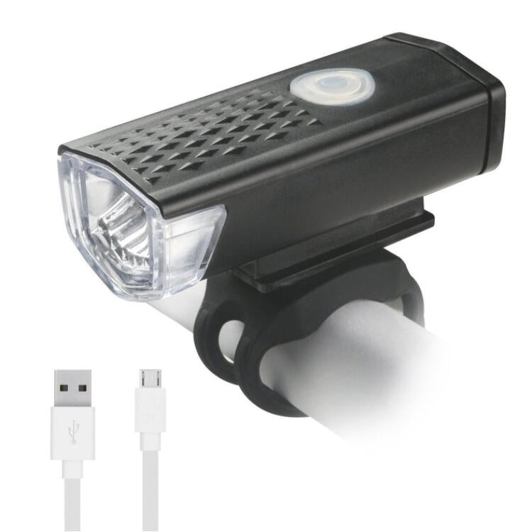 Bicycle USB Charging Headlight Lighting Cycling Equipment, 2255 Light (White), 2255 Light+Ruby Taillight (White), 2255 Light+928 Red Taillight (White), 2255 Light+928 Red Taillight (Black)