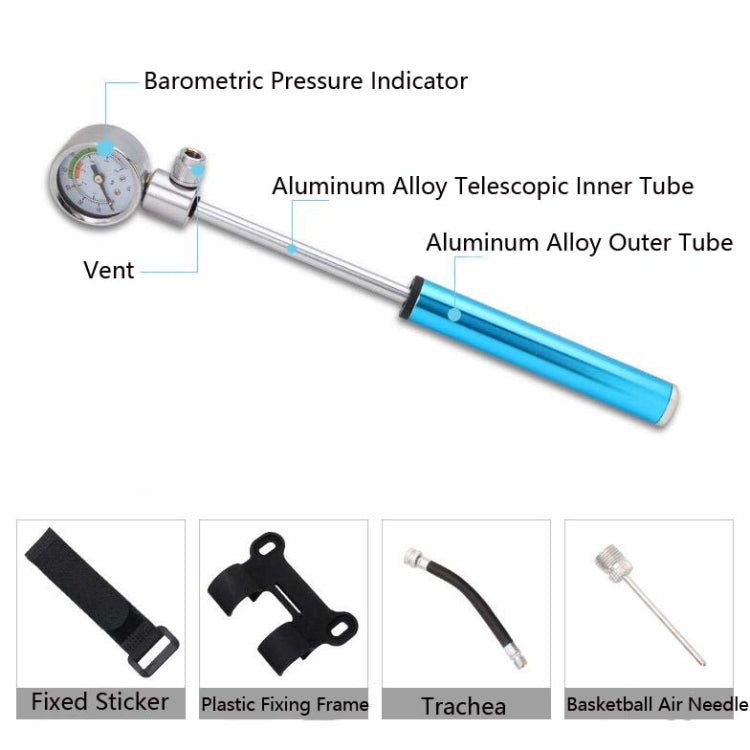 Bicycle Manual Mini Air Pump Bicycle Universal Air Pump Bicycle Outdoor Riding Portable Air Pump, Portable Air Pump(Yellow), Portable Air Pump(Red), Portable Air Pump(Black), Portable Air Pump(Silver), Portable Air Pump(Blue)