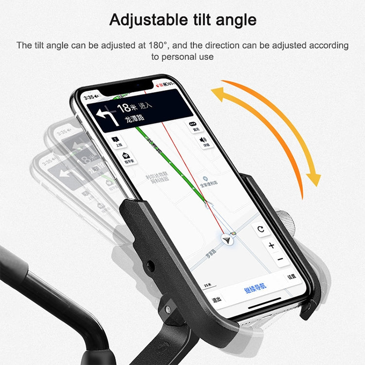 Bicycle Mobile Phone Holder Motorcycle Electric Car Navigation Mobile Phone Holder, Rearview Mirrors
