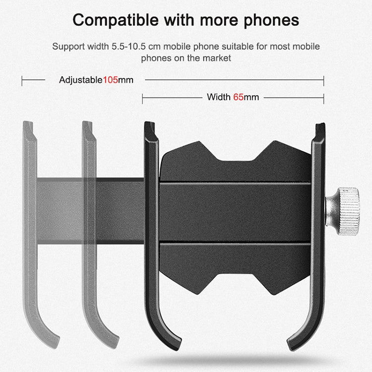 Bicycle Mobile Phone Holder Motorcycle Electric Car Navigation Mobile Phone Holder, Rearview Mirrors