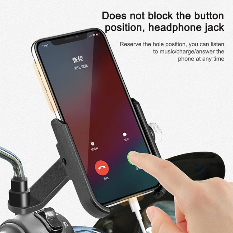 Bicycle Mobile Phone Holder Motorcycle Electric Car Navigation Mobile Phone Holder, Rearview Mirrors
