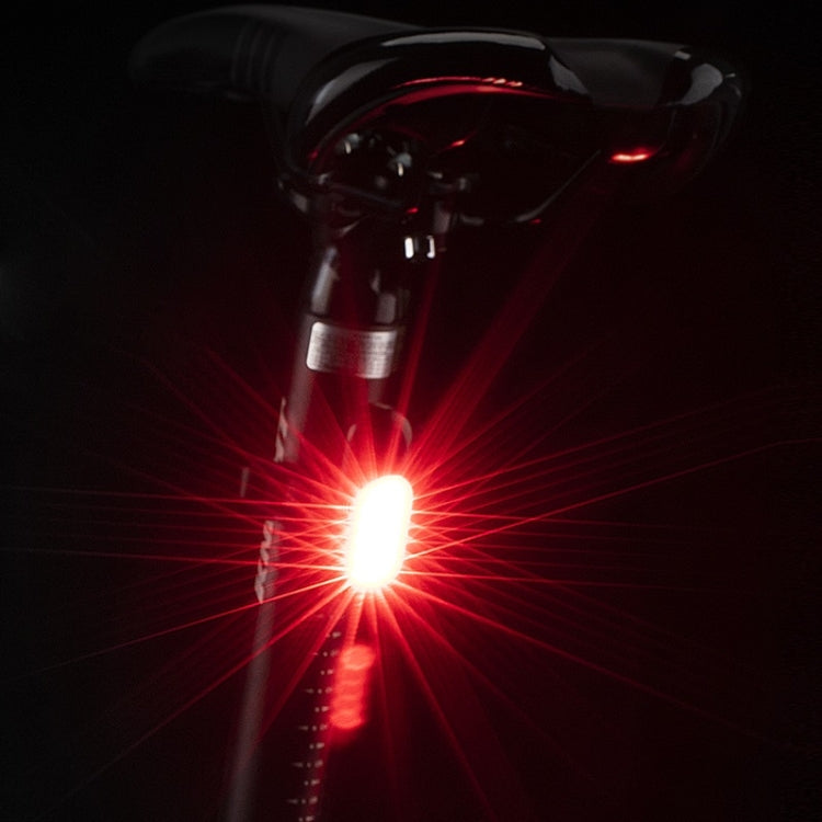 GOOFY DT-6005 Bike Light USB Rechargeable Tail Light Mountain Bike Night Warning LED Light, 6005 Red Blue Light, 6005B Red White Light