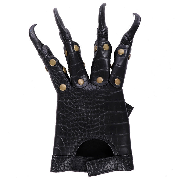 Halloween Carnival Ball Props Accessories Cosplay Dress Up Gloves Dragon Claw, Dragon Claw Gloves