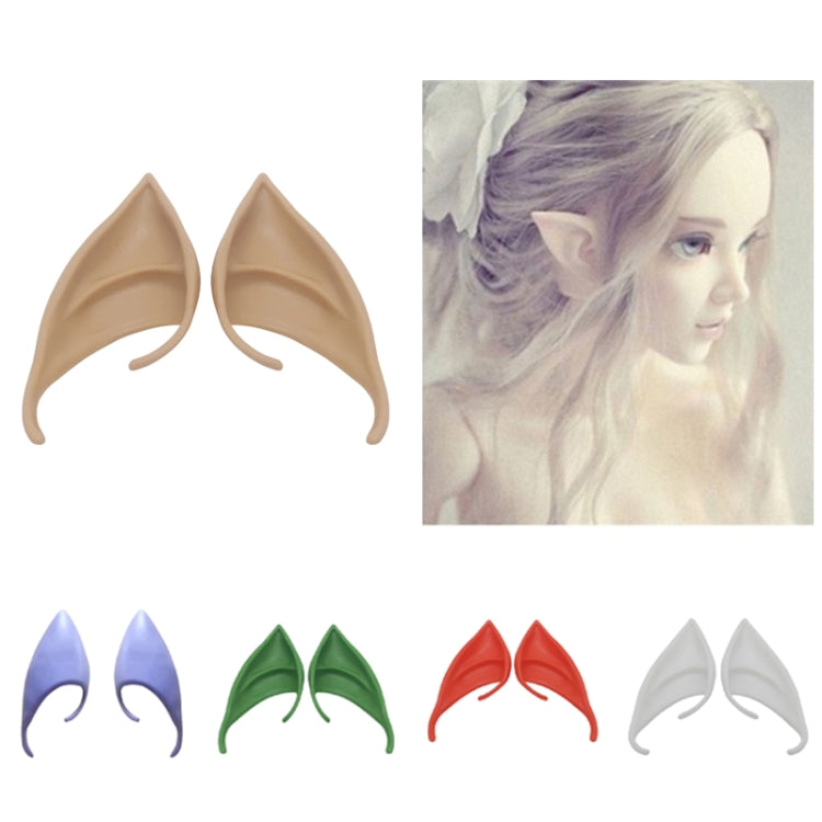 1pair  Halloween Elf Latex Ears Cosplay Props, 10cm, 12cm