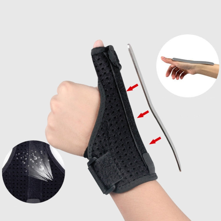 2 PCS Wrist Brace Sprain Fracture Tenosynovitis Thumb Steel Bar Support, Size: Free Size, Left Hand, Right Hand