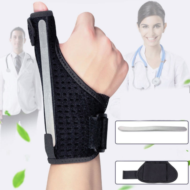 2 PCS Wrist Brace Sprain Fracture Tenosynovitis Thumb Steel Bar Support, Size: Free Size, Left Hand, Right Hand