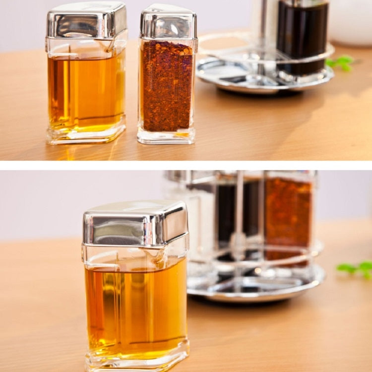 Household Kitchen Rotating Seasoning Pot Seasoning Box Combination, Rotating Seasoning Pot