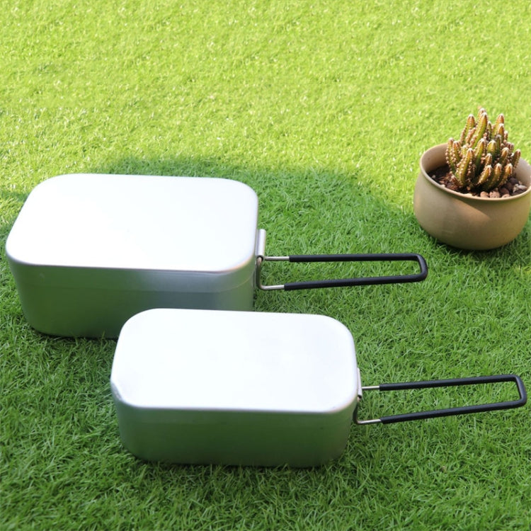 Outdoor Travel Camping Camping Lunch Box Portable Foldable Aluminum Lunch Box Retro Lunch Box Small, Small Regular Lunch Box, Lunch Box And Steaming Rack, Lunch Box And Steaming Rack And Folding Stove