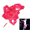 5 PCS 4 m Artistic Color Gymnastics Ribbon Dance Props Children Toys, Rose Red, Pink, Red, Orange, Yellow, Green, Blue