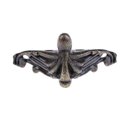 10 PCS Antique Bronze Jewelry Gift Box Wood Case Decorative Feet Leg Corner Protector, Jewelry Gift Box Corner Protector