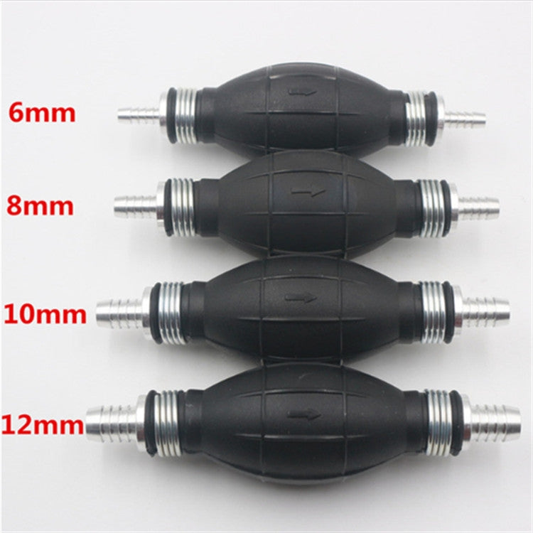 Universal Car Boat Motor Motorcycle Gasoline Pump Spherical Rubber Manual Fuel Pump, 6mm, 8mm, 10mm, 12mm