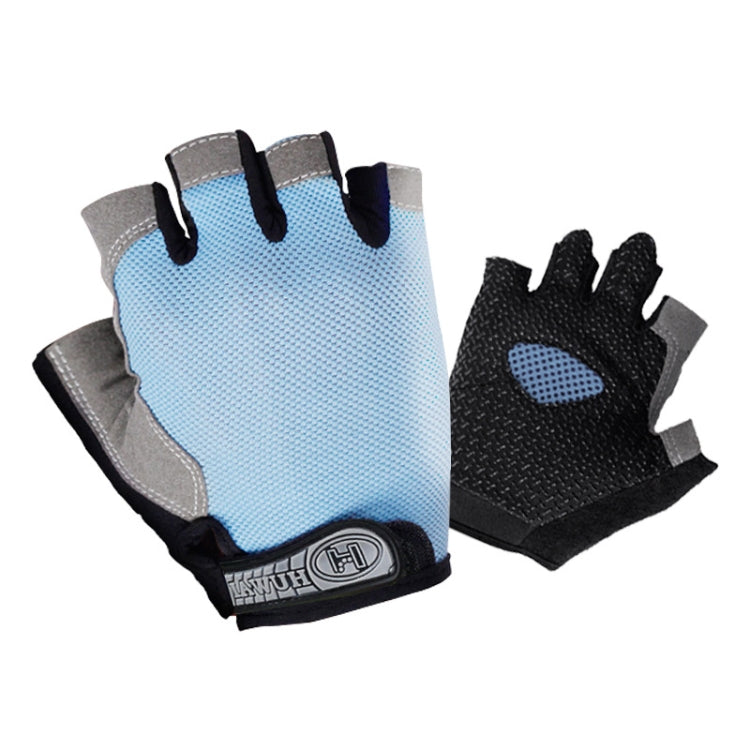 Summer Men Women Fitness Gloves Gym Weight Lifting Cycling Yoga Training Thin Breathable Antiskid Half Finger Gloves, S, M, L, XL