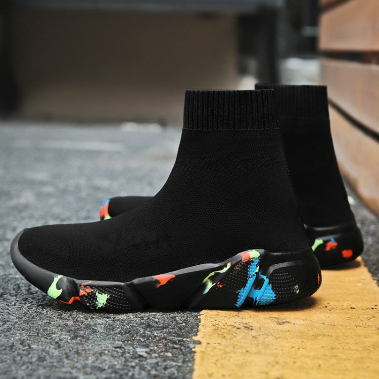 Knit Upper Breathable Sport Sock Boots Chunky Sneakers High Top Running Shoes for Men /  Women, 45, 46, 35, 36, 37, 39, 40, 41, 42, 43, 47