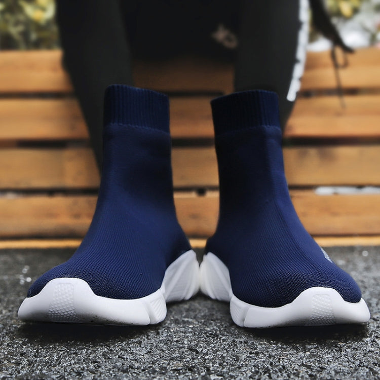 Knit Upper Breathable Sport Sock Boots Chunky Sneakers High Top Running Shoes for Men /  Women, 35, 36, 37, 38, 39, 40, 41, 42, 43, 44, 45, 46, 47