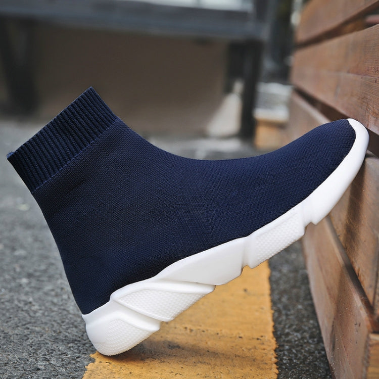 Knit Upper Breathable Sport Sock Boots Chunky Sneakers High Top Running Shoes for Men /  Women, 35, 36, 37, 38, 39, 40, 41, 42, 43, 44, 45, 46, 47