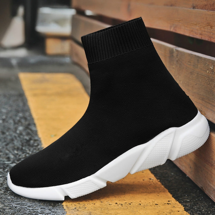 Knit Upper Breathable Sport Sock Boots Chunky Sneakers High Top Running Shoes for Men /  Women, 35, 36, 37, 38, 39, 40, 41, 42, 43, 44, 45, 46, 47