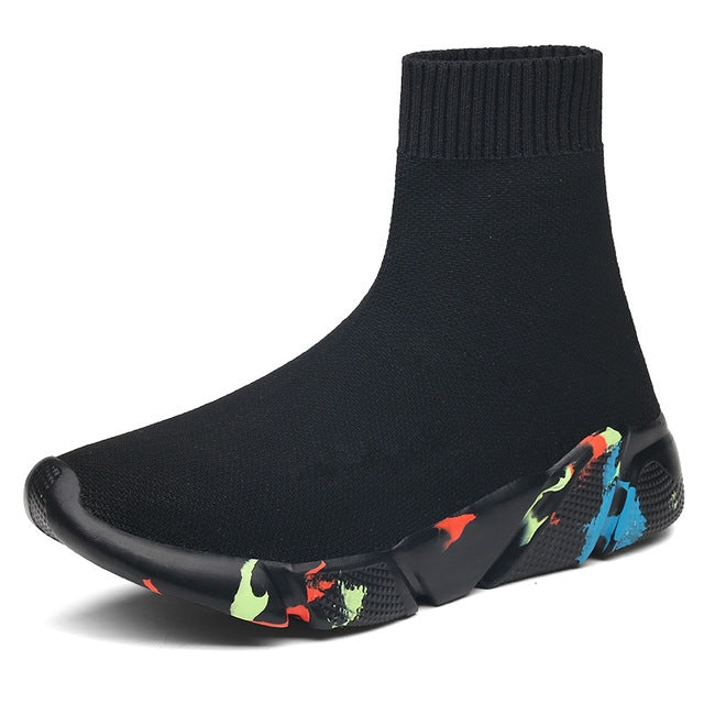 Knit Upper Breathable Sport Sock Boots Chunky Sneakers High Top Running Shoes for Men /  Women, 45, 46, 35, 36, 37, 39, 40, 41, 42, 43, 47